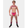 Barcode Berlin Chaussettes Gym Socks Noir-Rose fluo